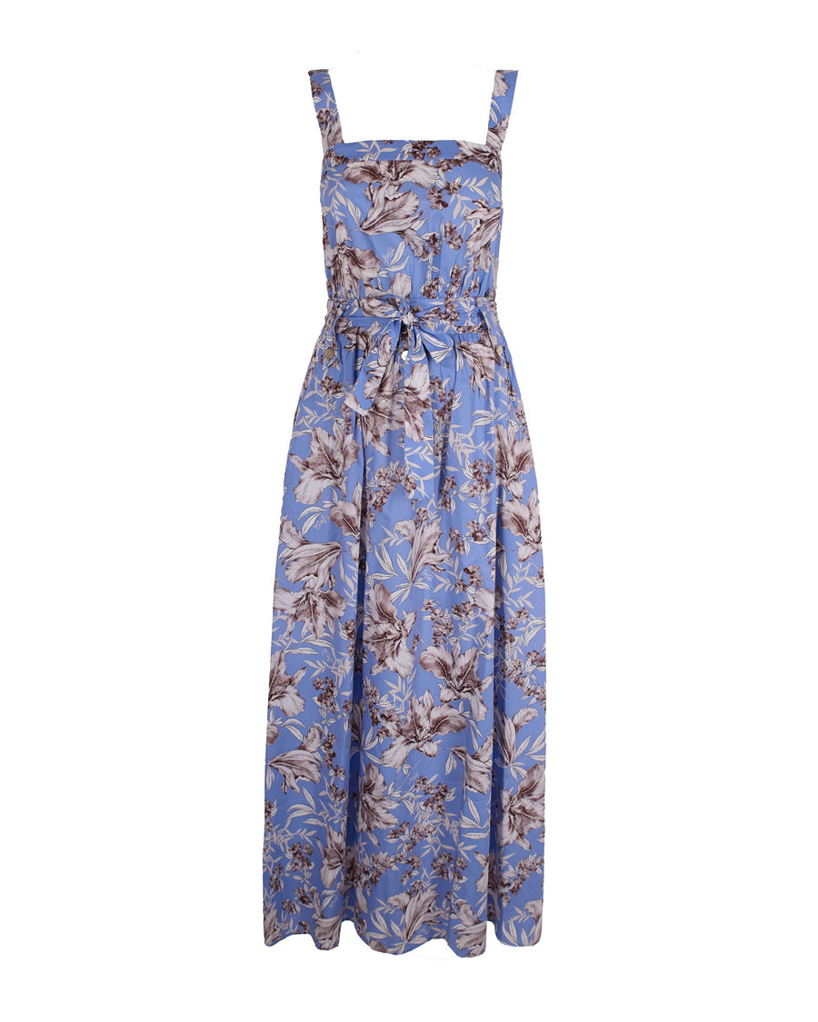 Dress Cotton Indigo Blue Wave Liles Evening Suits
