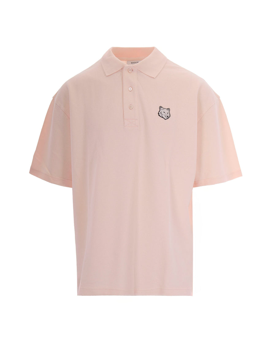 Polo Shirt Oversized Mauve Cotton