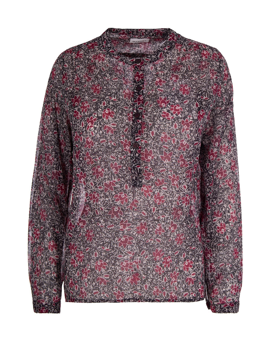 Blouse Maria Crushed Berry Cotton