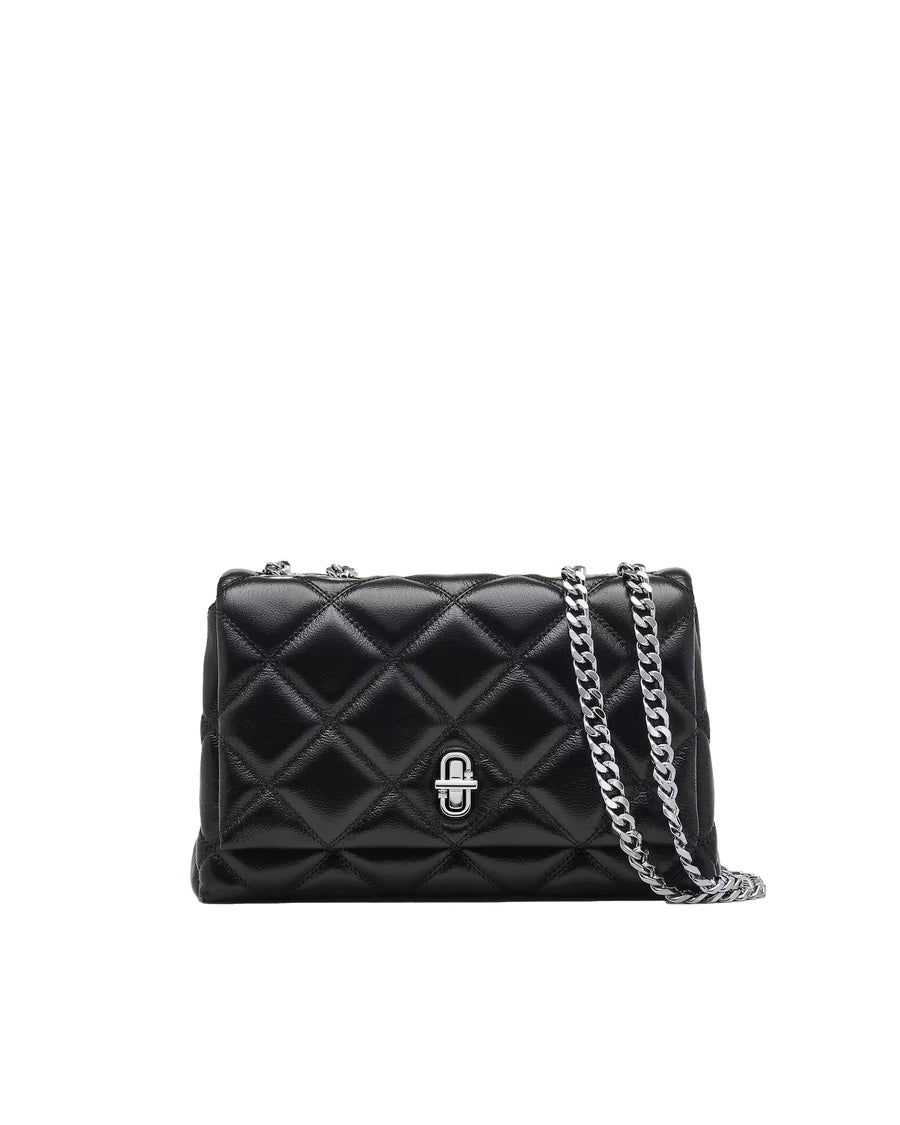 Shoulder Bag Slim Dual Chain Black