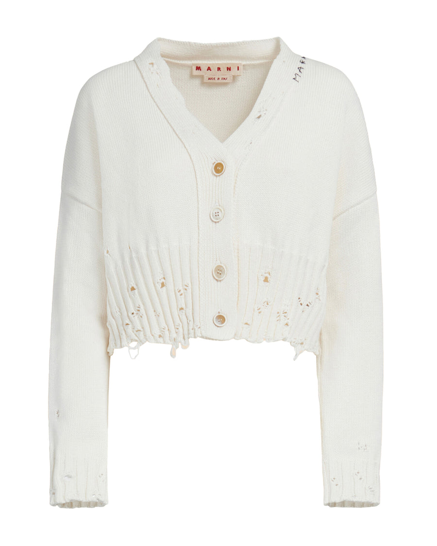 Cardigan Lily White Cotton Knit Cardigans