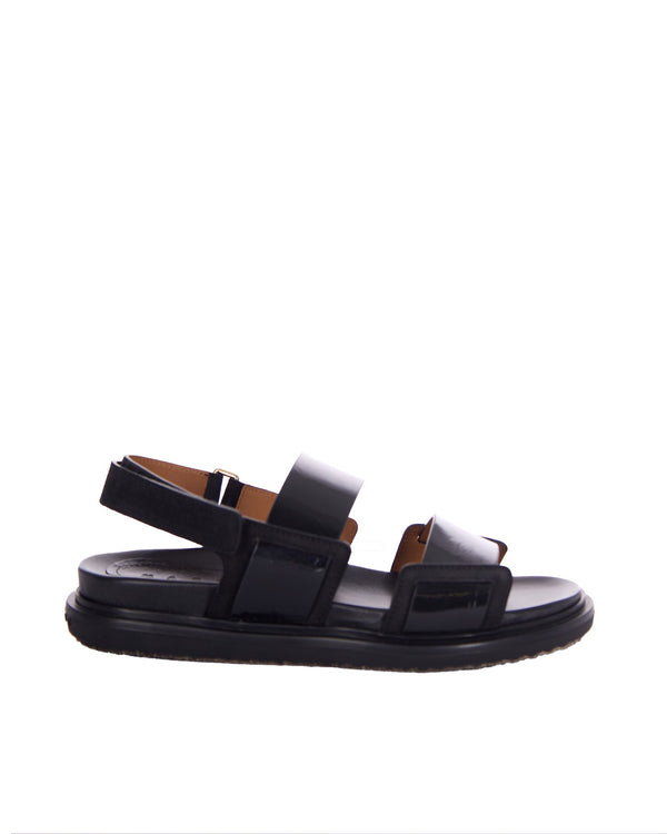 Sandal Fussbett Black Slippers