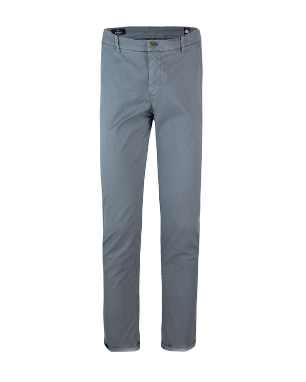 Chino Trousers Grey Cotton Elastane