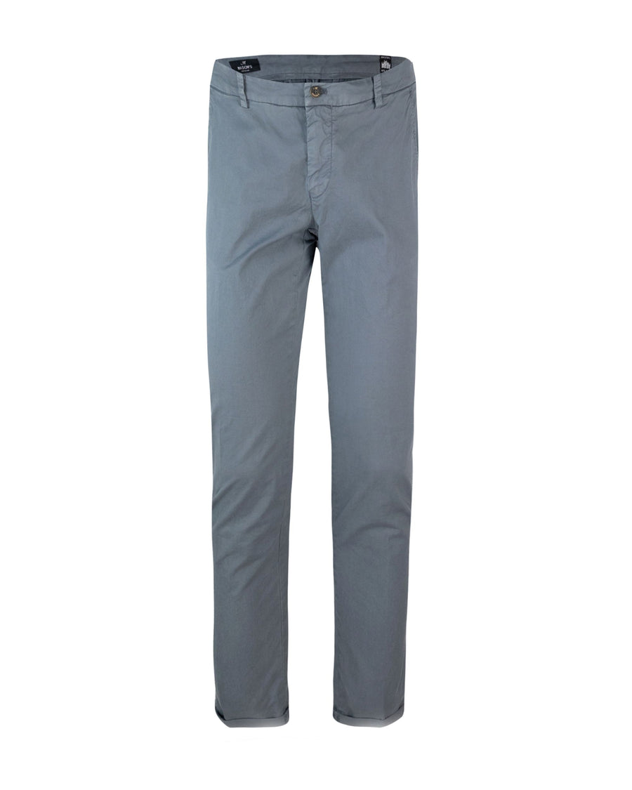 Chino Trousers Grey Cotton Elastane
