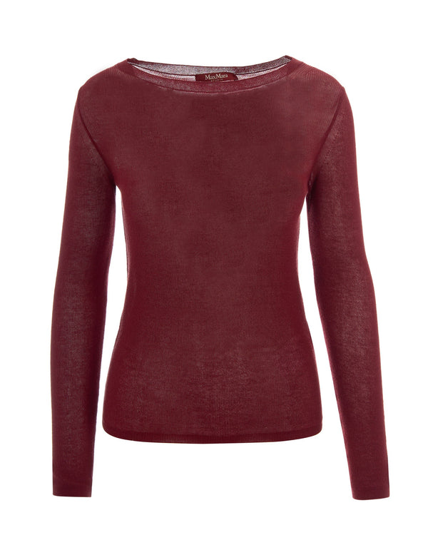 Knit Jumper Brick Red Cotton Jumpers