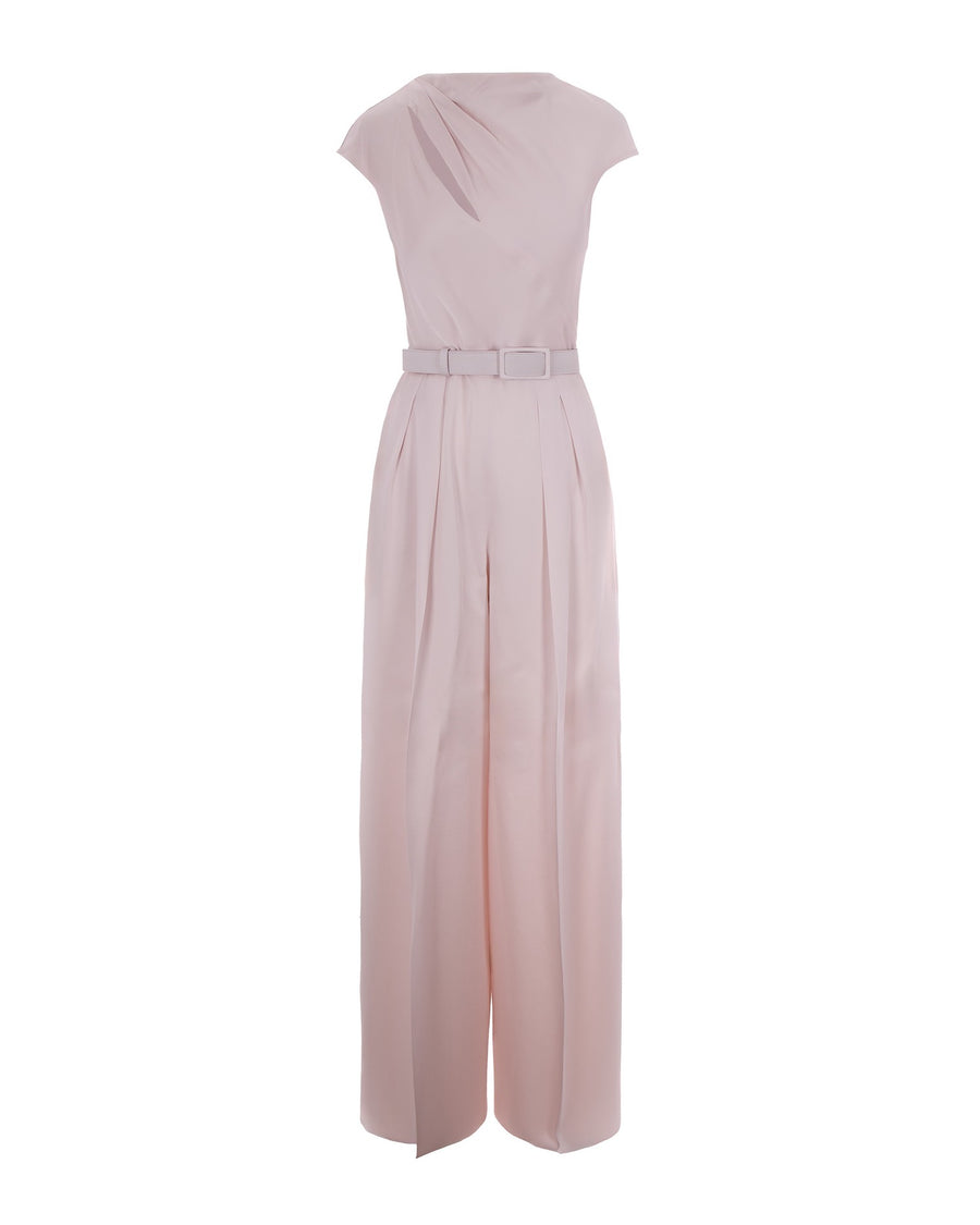 Jumpsuit Envers Satin Rose Acetate Evening Suits