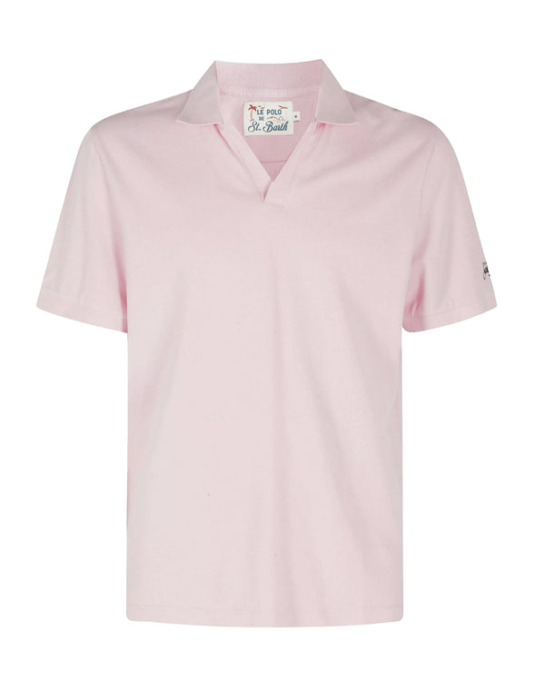 Polo Shirt Charles Pink Cotton