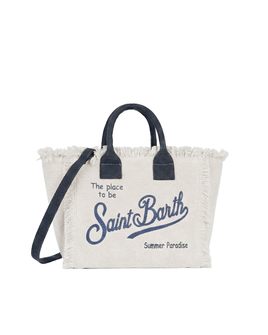Handbag Colette Terry Cloth White Cotton Handbags