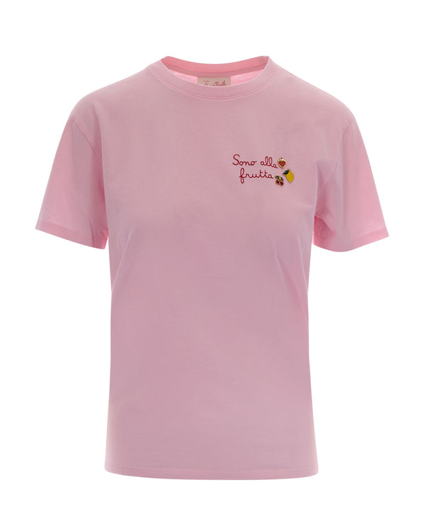 T-Shirt Emilie Sono Alla Frutta Cotton Pink T-shirts & Jerseys