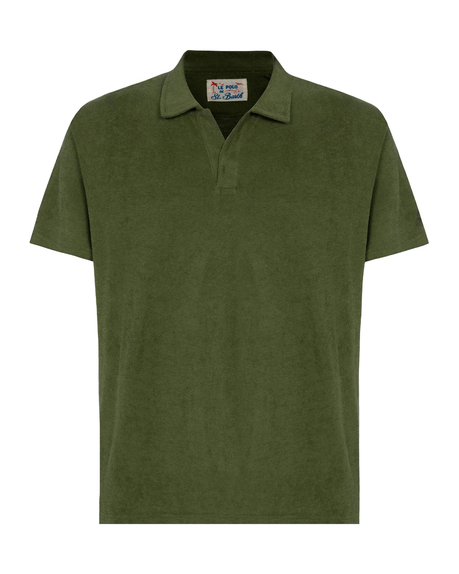 Polo Shirt Jeremy Military Lyocell Cotton