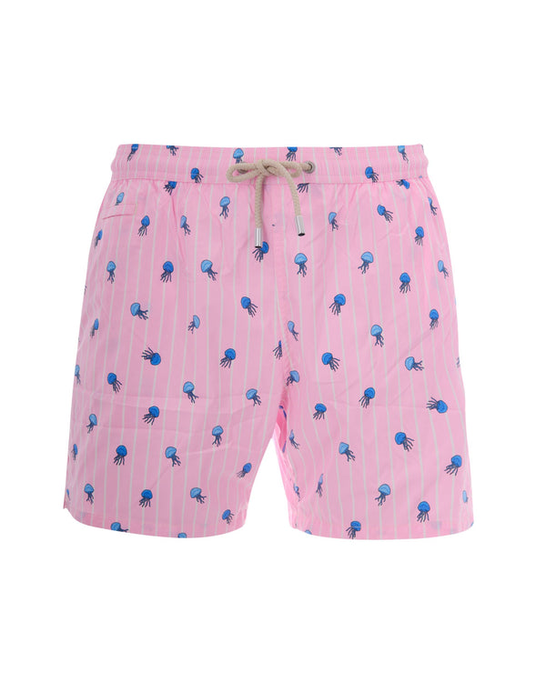 Swim Shorts Lighting Micro Stretch Pink Polyester