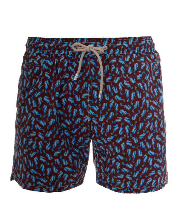 Swim Shorts Lighting Micro Stretch Brown Polyester