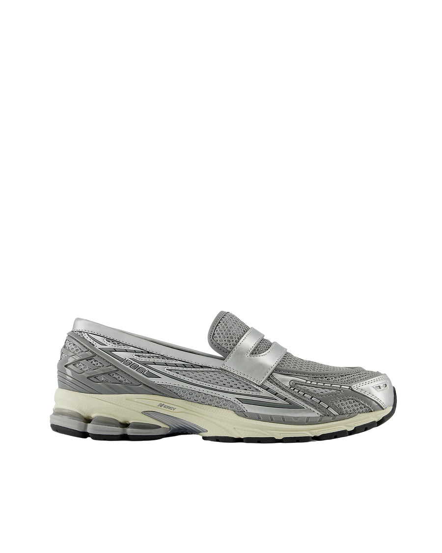 Sneakers 1906l Silver Synthetic Fabric And Mesh Trainers