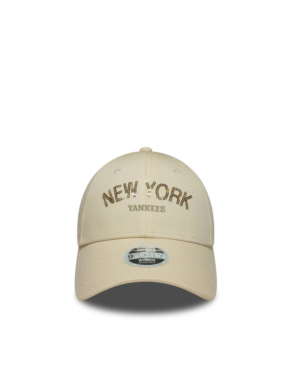 Baseball Cap 9forty Sequin Light Beige Cotton Hat