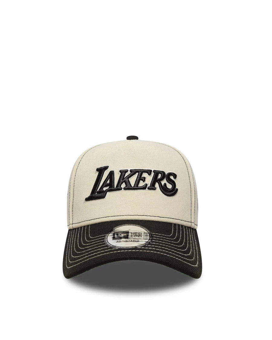 Baseball Cap 9forty E-Frame La Lakers Cream Polyester Hat