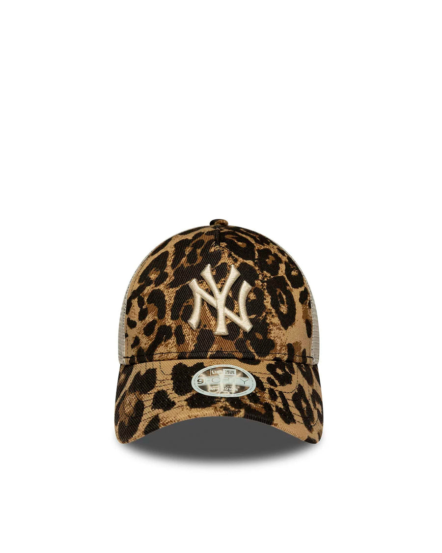 Trucker Cap 9forty Leopard Brown Cotton Hat