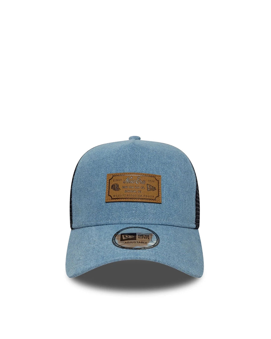 Trucker Cap 9forty A-Frame Sky Blue Denim Cotton Hat