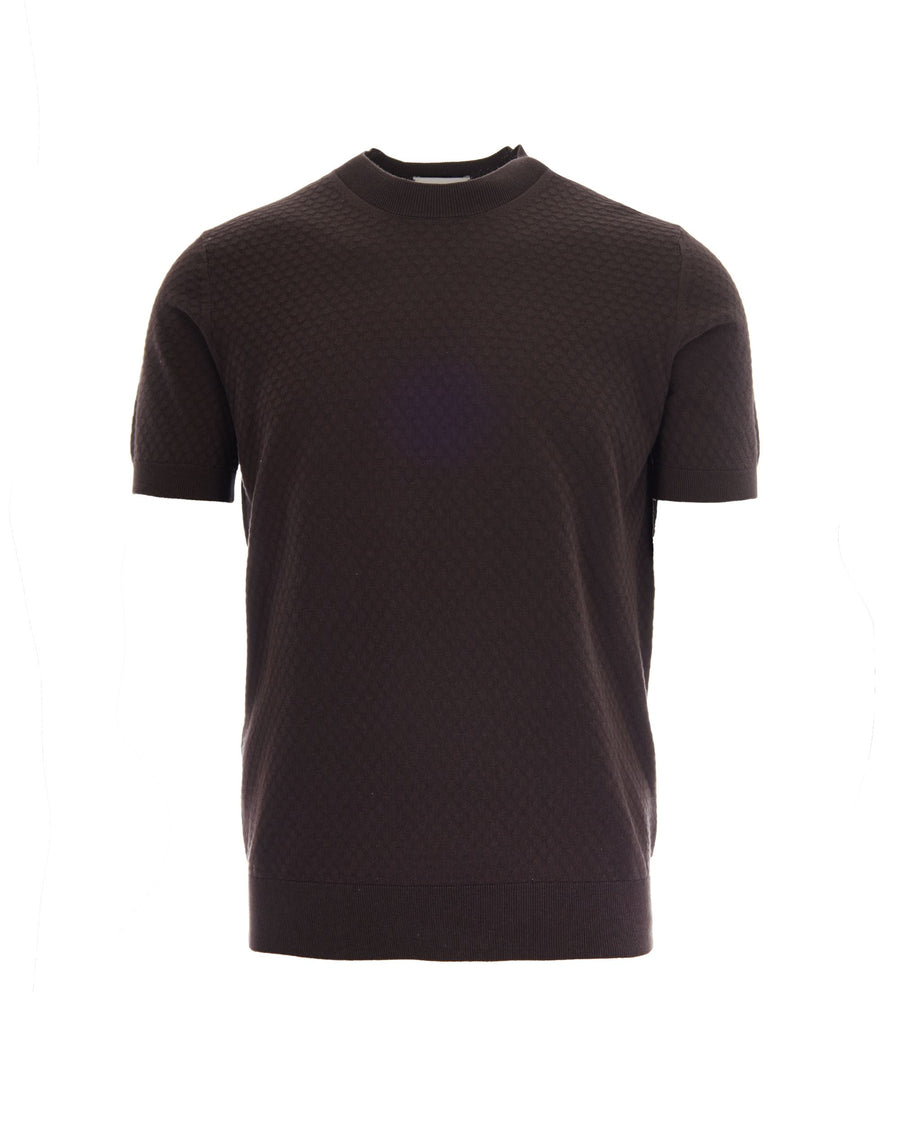 T-Shirt Knit Cotton Brown T-shirts