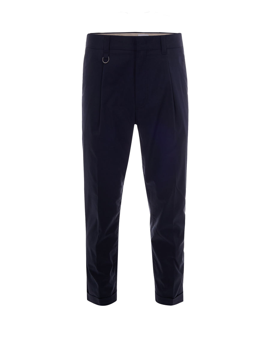 Chino Trousers Navy Blue Cotton
