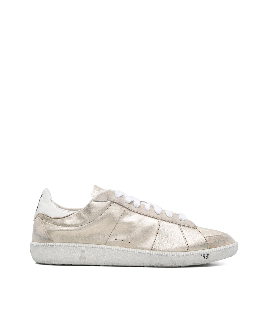 Sneakers Skin 93 Shiny Gold Laminated Nappa Leather Trainers