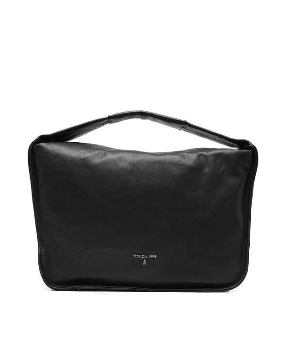 Shoulder Bag Black Calf Leather