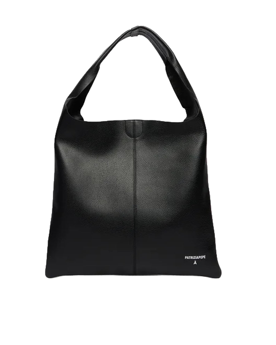 Shoulder Bag Urban City Black Leather