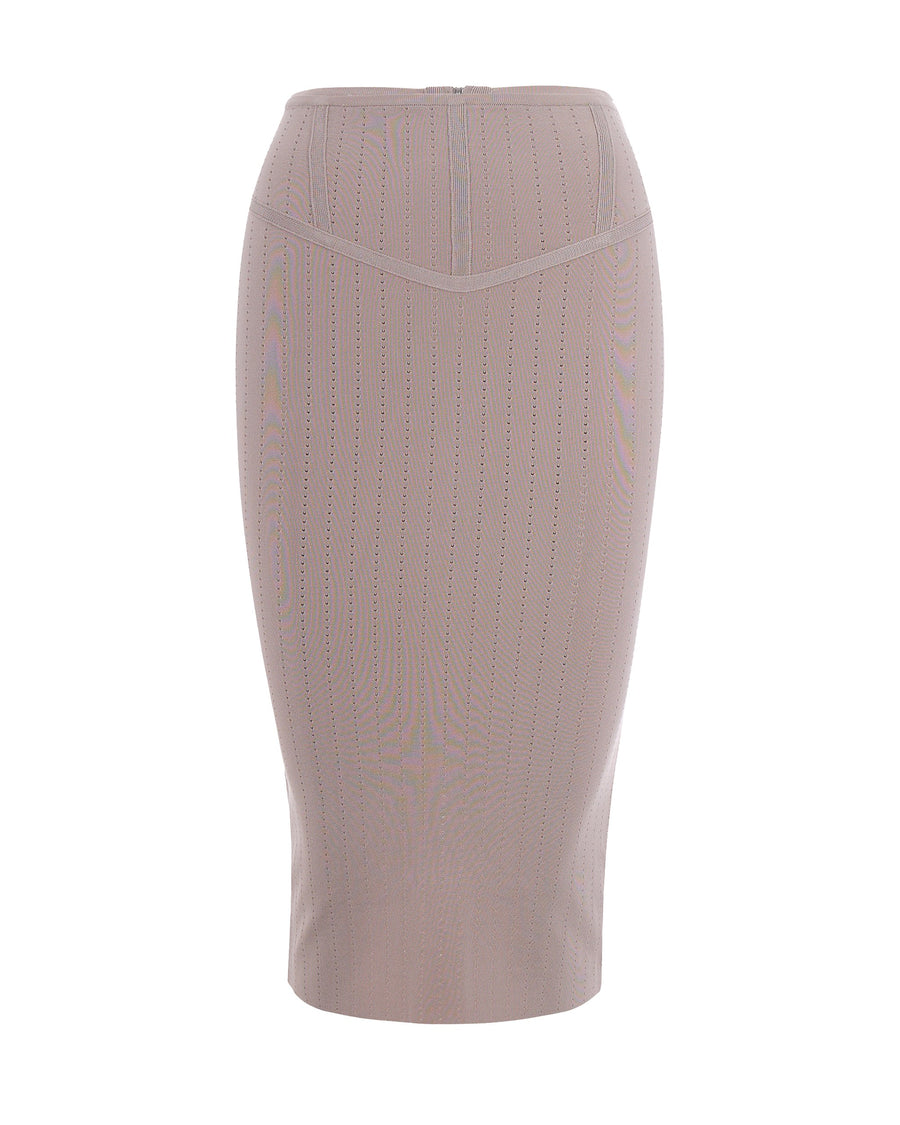 Knit Midi Skirt Cloud Grey