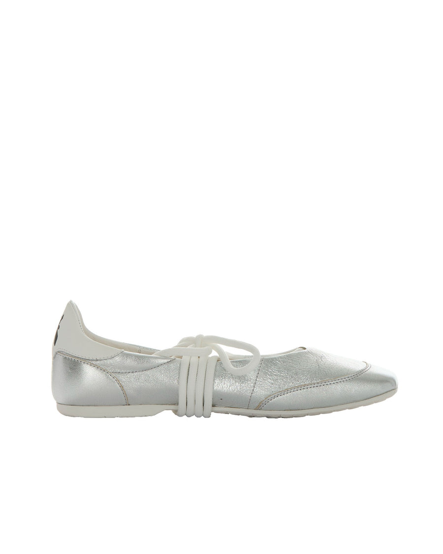 Ballet Flats Dancing Skin Silver Lambskin