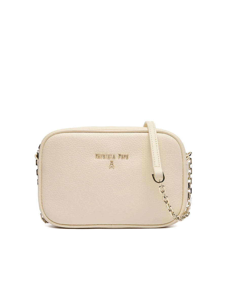 Shoulder Bag Wooly White Leather