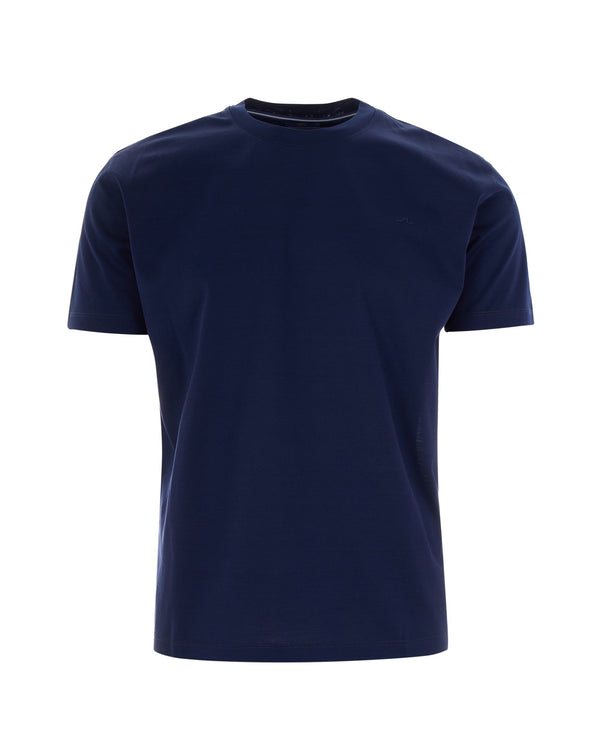 T-Shirt Jersey Shark Embroidery Blue Cotton T-shirts