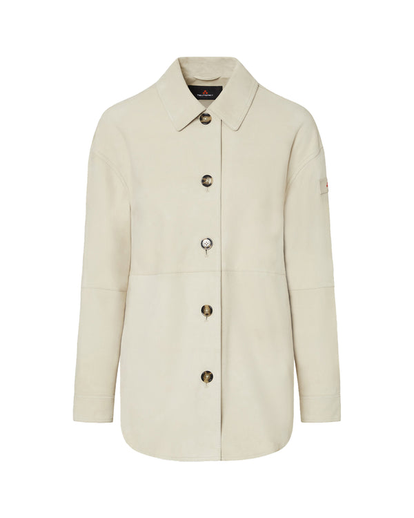 Suede Jacket Lya Parchment Leather
