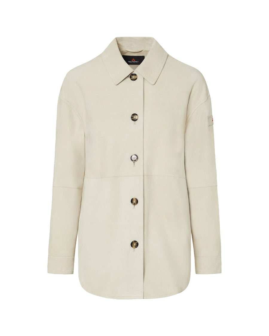 Suede Jacket Lya Parchment Leather