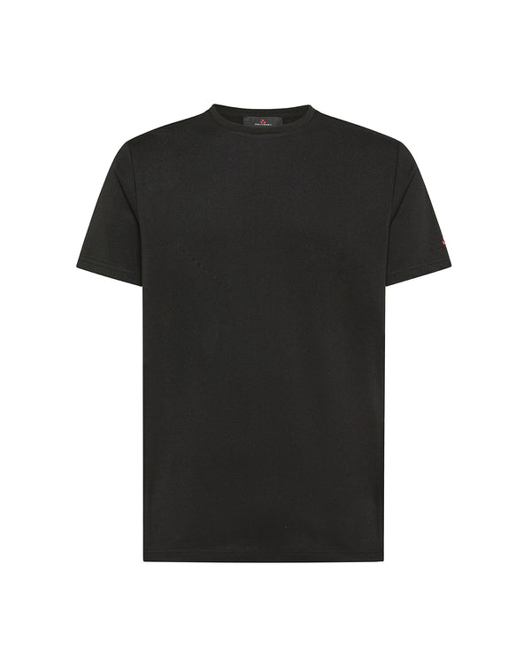 T-Shirt Piquet Stretch Black T-shirts