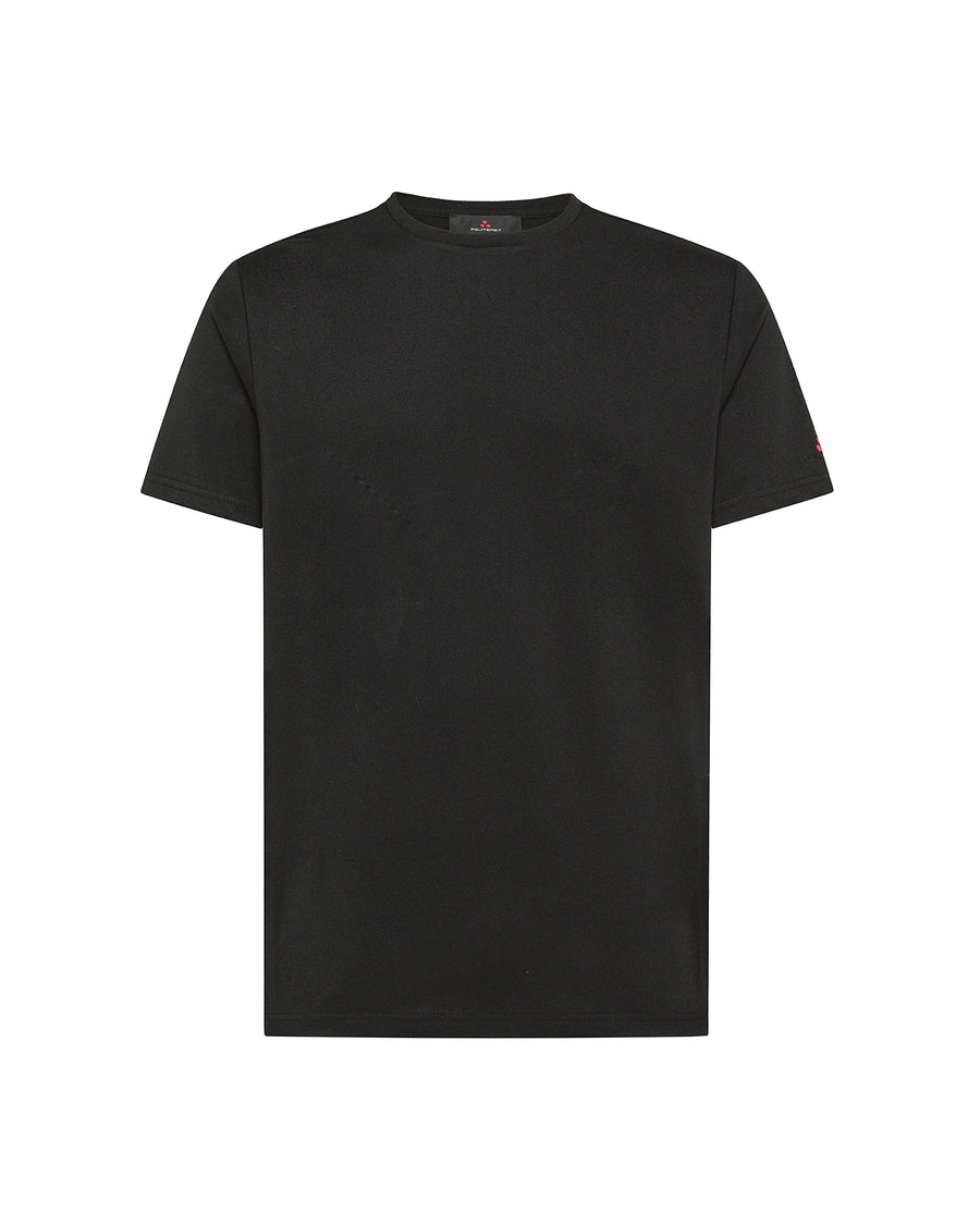 T-Shirt Piquet Stretch Black T-shirts