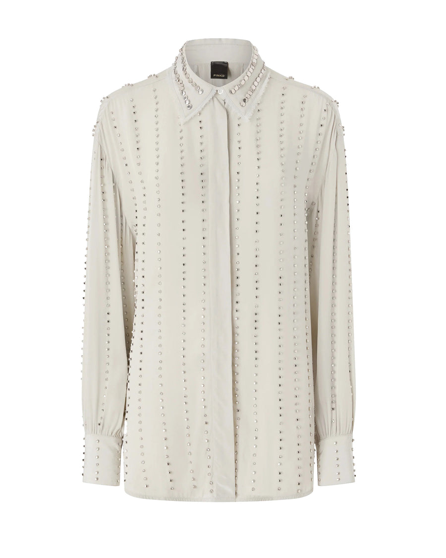 Long Viscose Shirt Dove Grey