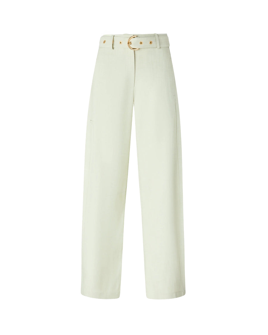 Trousers With Removable Belt Aquamarine Almost Viscose