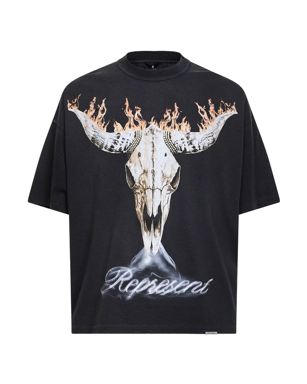 T-Shirt British Cowboys Stained Black Cotton T-shirts