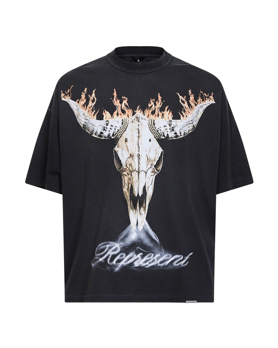 T-Shirt British Cowboys Stained Black Cotton T-shirts