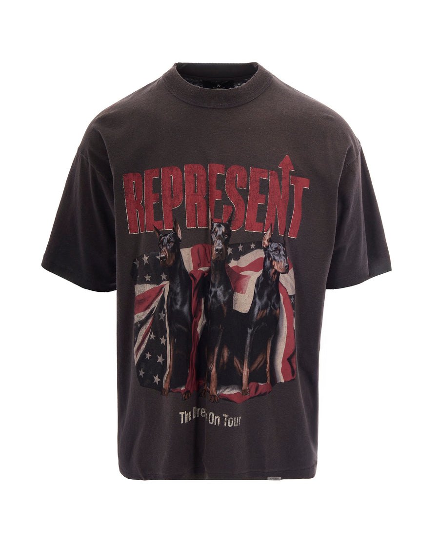 T-Shirt Dream On Tour Sun Fade Grey Cotton T-shirts