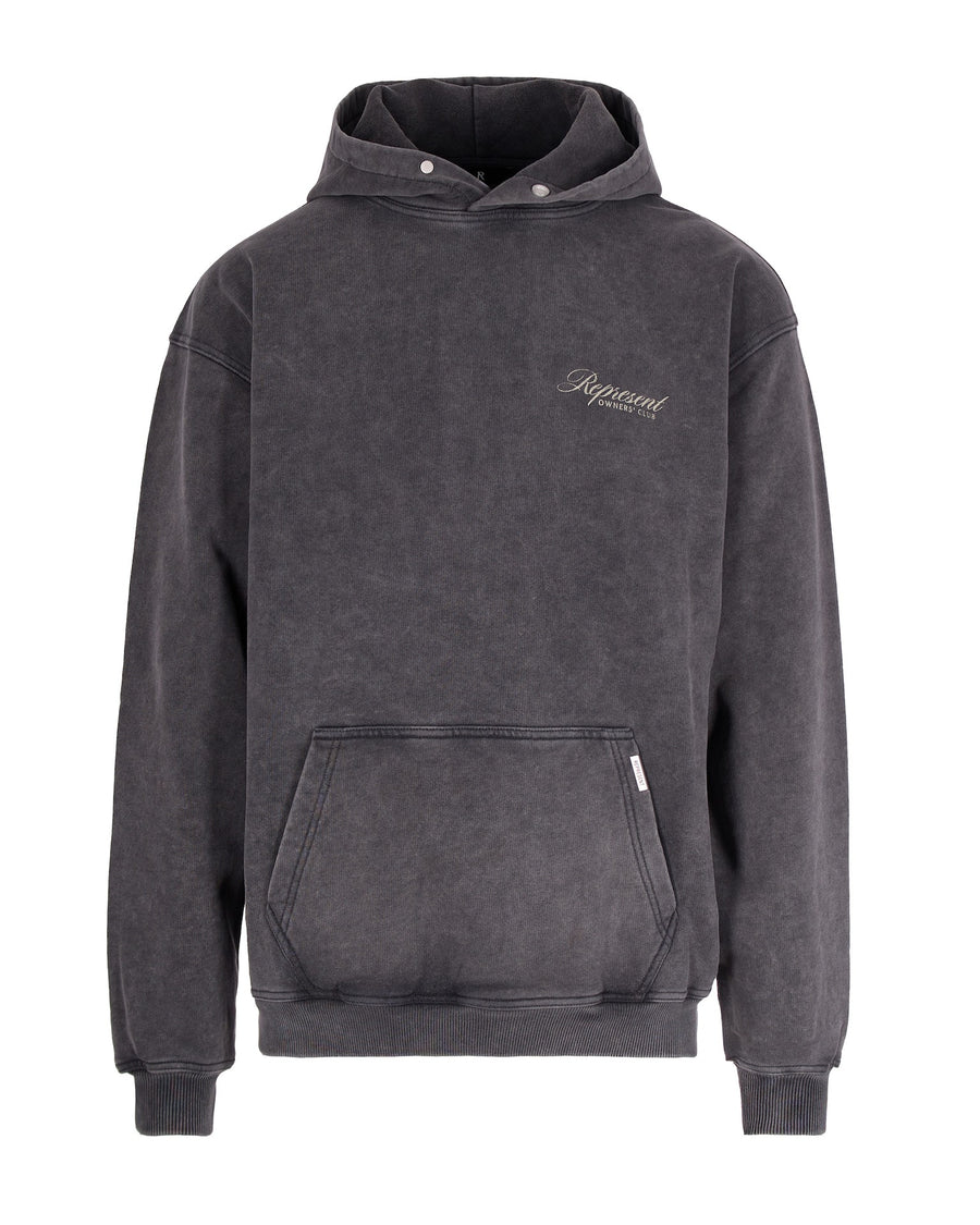 Hooded Sweatshirt Owners Club Vintage Grey Cotton Sweatshirts
