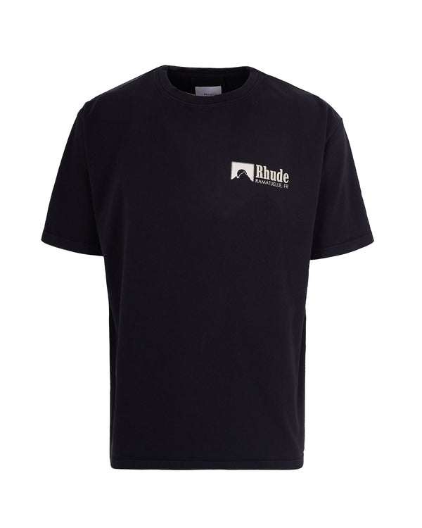 T-Shirt Ramatuelle Intl Racing Black-White Vintage Black/white/yellow Cotton T-shirts