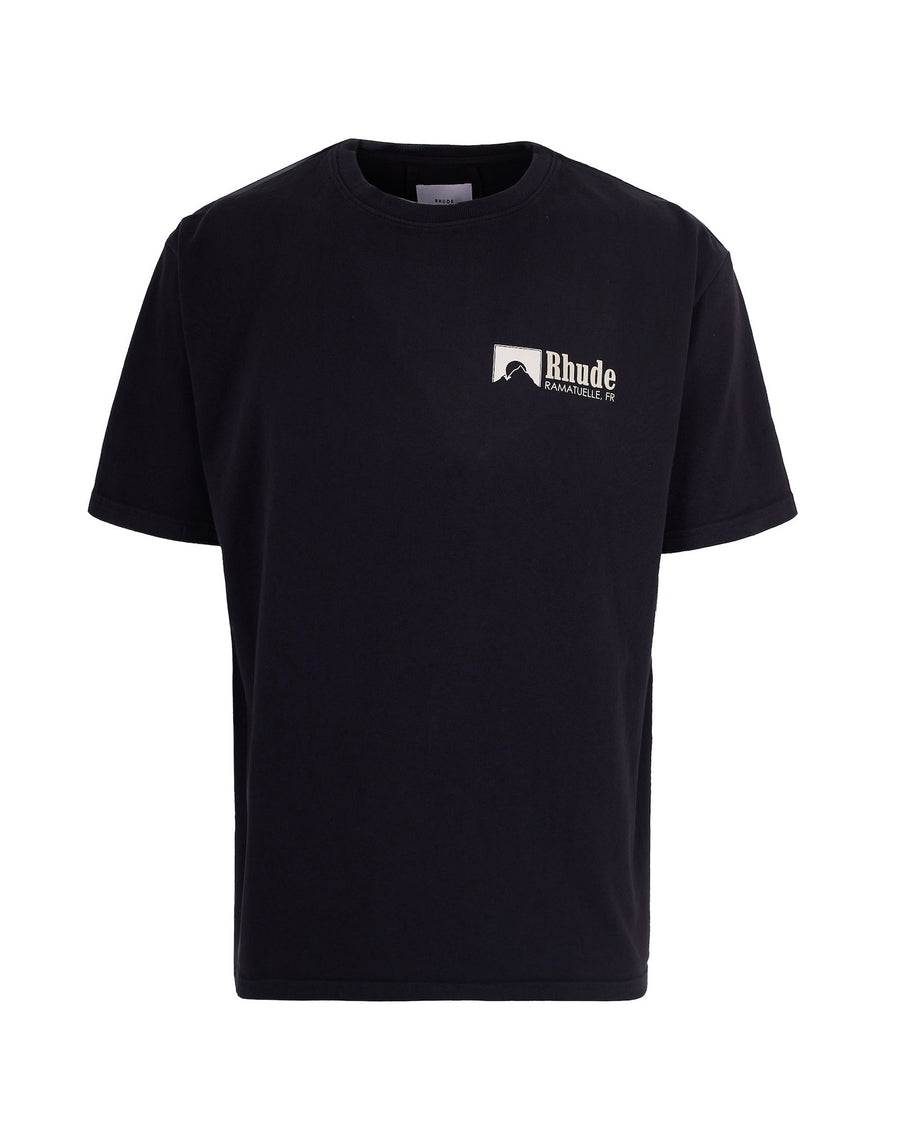 T-Shirt Ramatuelle Intl Racing Black-White Vintage Black/white/yellow Cotton T-shirts
