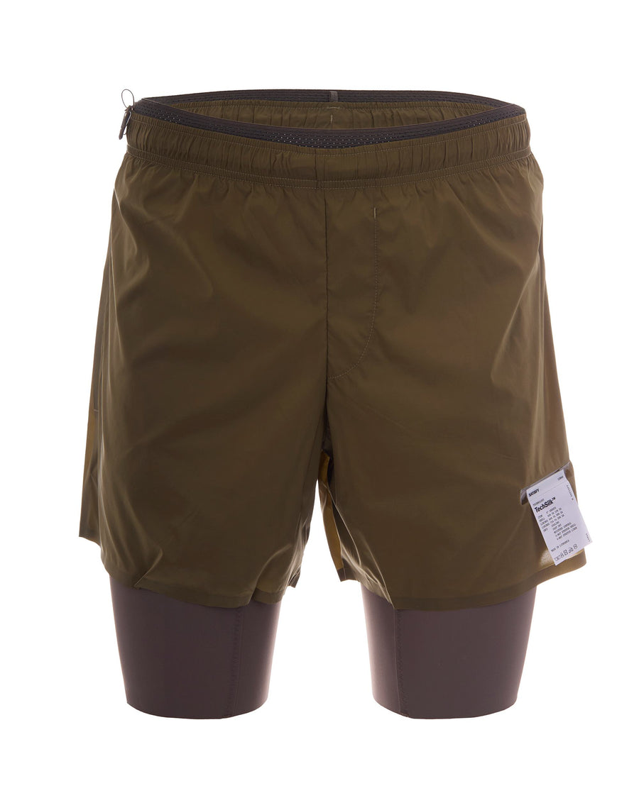 Bermuda Shorts Techsilk 8 Military Olive Shell: Polyamide Trousers
