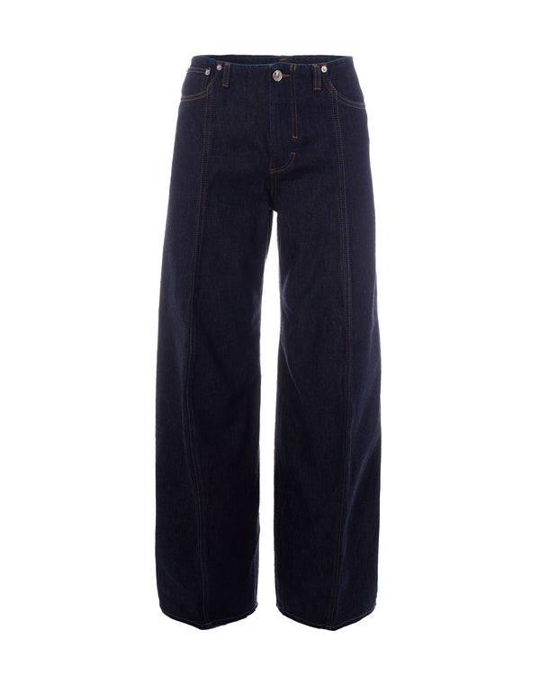 Jeans Oversized Night Blue Cotton