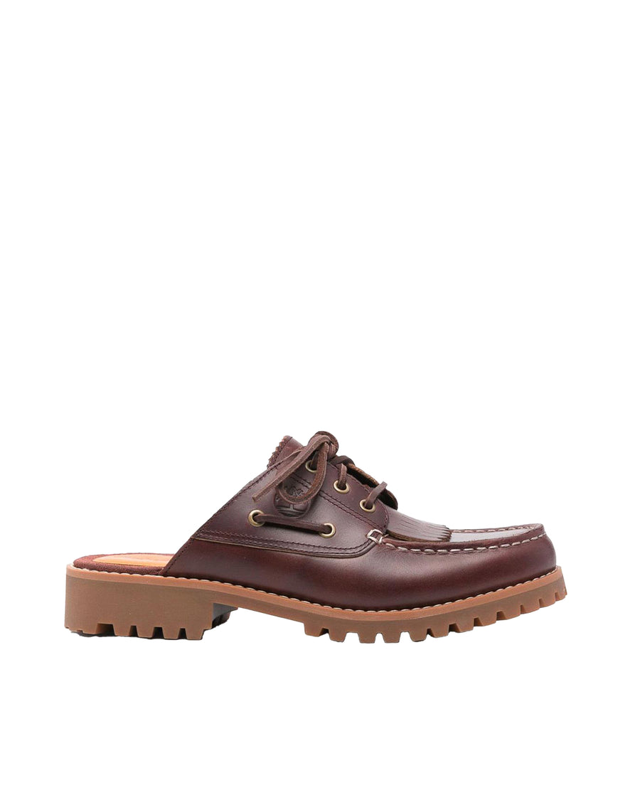 Mules Noreen Burgundy Full Grain Leather Loafers