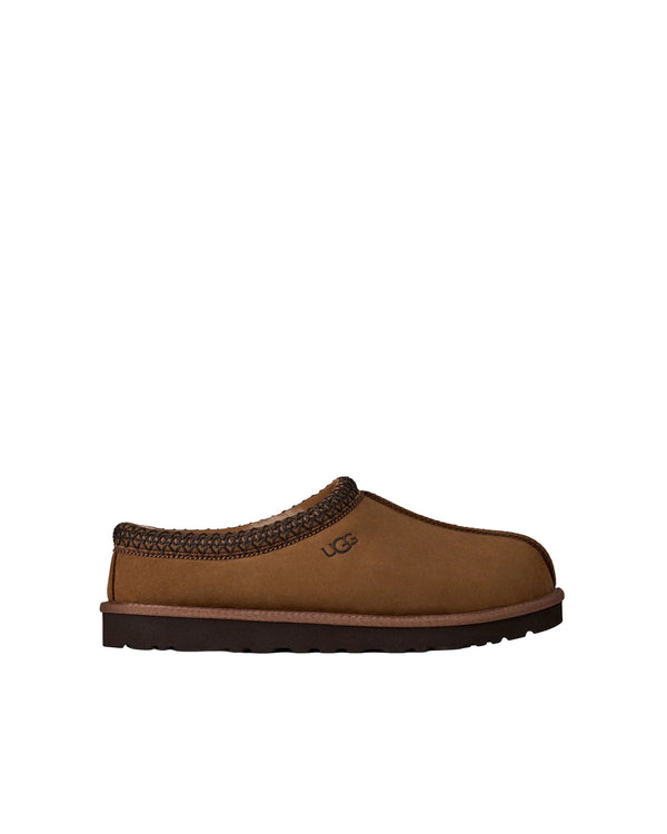 Slip-On Tasman Ii Nabuck Dark Chestnut Upper: Leather Slippers