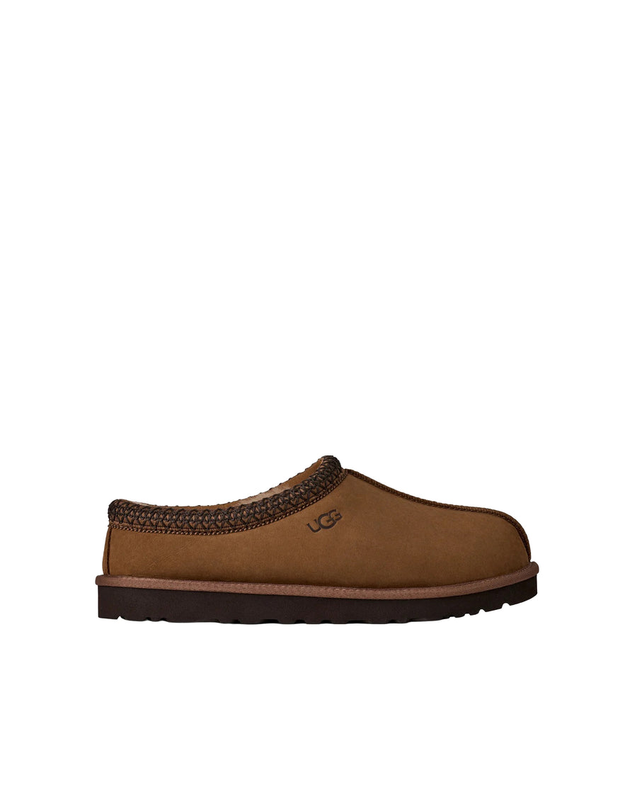 Slip-On Tasman Ii Nabuck Dark Chestnut Upper: Leather Slippers