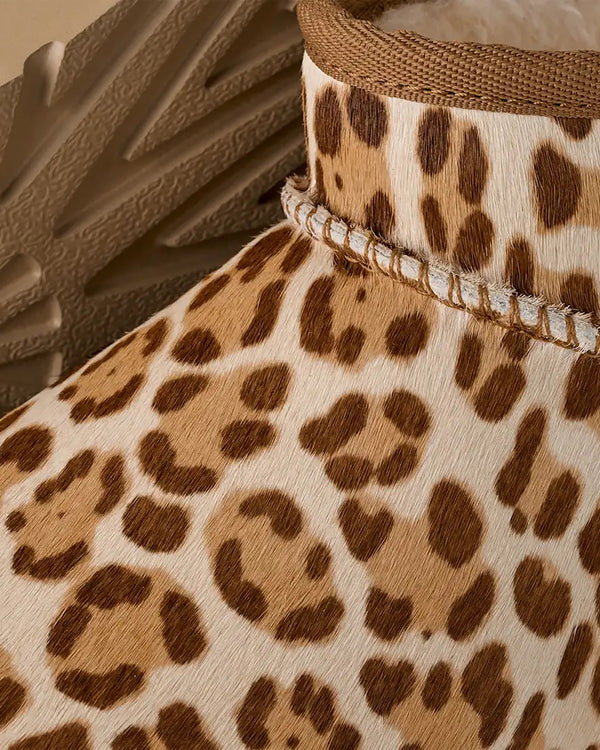 Ankle Boots Classic Ultra Mini Felicity Leopard Jasmine Upper: Other