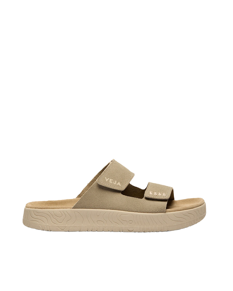 Sandals Etna Taupe Suede Almond Slippers