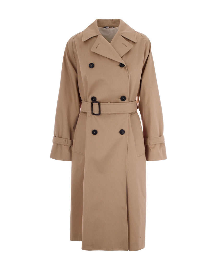 Trench Coat Plum Cotton Gabardine & Raincoats